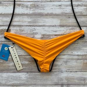 Vitamin A Swimwear 'Samba' Bikini Bottom in Mimosa Ecolux