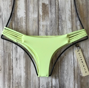 Vitamin A Swimwear 'Jaydah' Bikini Bottom in Limoncello