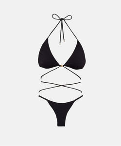 Vix Swimwear Firenze Rafa Bikini Bottom in Black
