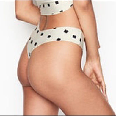 Stone Fox Swim 'Tucker' Bikini Bottom in Creme Dot