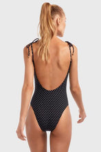 Vitamin A Swimwear 'Valentina' One Piece in Black Rumba Dots