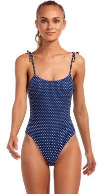 Vitamin A One Piece - Vitamin A Swimwear 'Valentina' One Piece in Rumba Dots Deep Blue