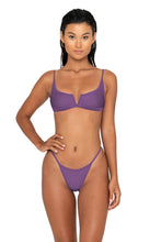 Fae Swimwear 'Jones' Thong Bikini Bottom in Violeta