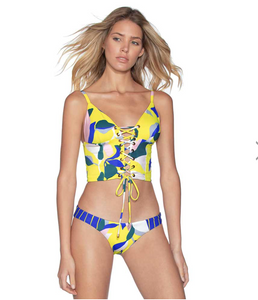 Maaji Swimwear Waterlily Flirt Thin Side Bikini Bottom