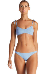 Vitamin A Swimwear 'Zuma' Bikini Top in Hamptons Stripe