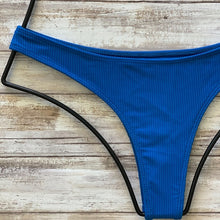 Frankie's Bikinis 'Boots' Skimpy Bikini Bottom in Cobalt Blue