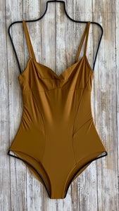 Vitamin A Swimwear 'Odette' Sculpt Bodysuit in Amber