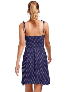 Vitamin A Swimwear 'Gigi' Dress in Rumba Dots Blue