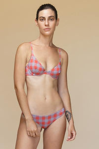 Acacia Swimwear 'Ho'okipa' Bikini Bottom in Red Check