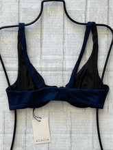 Acacia Swimwear 'Geneva' Ribbed Bikini Top in Deep Navy