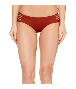 Vitamin A Swimwear 'Jaydah' Bikini Bottom in Copper Ecolux