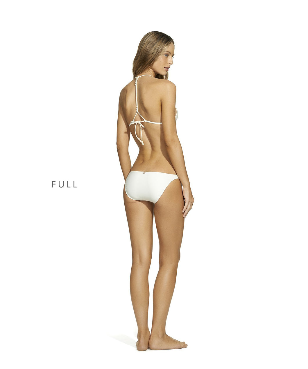 ViX Swimwear Julie Full Bikini Bottom in Off White