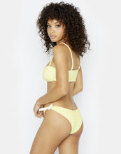 Beach Bunny Swimwear 'Layla' Bandeau Bikini Top in Lemon Polka Dot