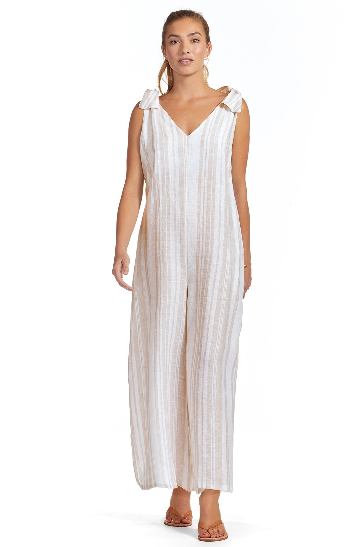 Vitamin A Rompers & Jumpers - Vitamin A Swimwear 'Marina' Jumpsuit in Cala Stripe Mallorca