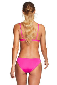 Vitamin A Swimwear 'Moss' Bikini Top in Magenta Ecolux