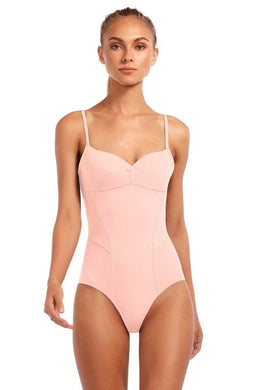 Vitamin A One Piece - Vitamin A Swimwear Odette Sculpt Bodysuit in Perla Rosa