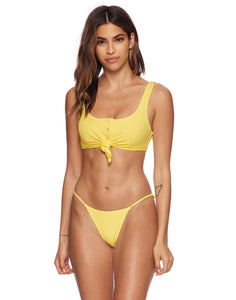 Beach Bunny Swimwear 'Jordan' Tango Bikini Bottom in Lemon