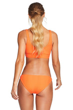 Vitamin A Swimwear 'Sienna' Bikini Top in Variegated Orange Crush