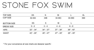 Stone Fox Swim 'Tucker' Bikini Bottom in Black Dot
