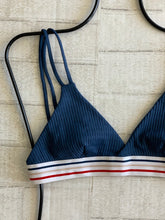 Tavik Swimwear 'Beck' Bikini Top in Matte Rib Coastal Blue