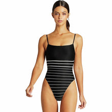 Vitamin A Swimwear 'Jenna' One Piece in Midnight Stripe