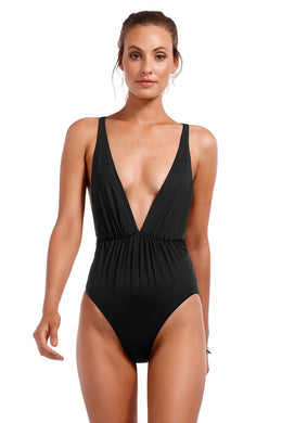 Vitamin A One Piece - Vitamin A Swimwear 'Stella' One Piece in Ecolux Black