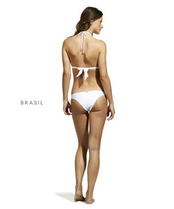 ViX Swimwear White Jute Triangle Bikini Top